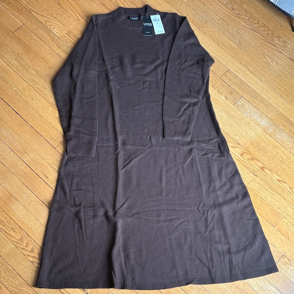 Ralph Lauren Chocolate Long Sleeve Dress